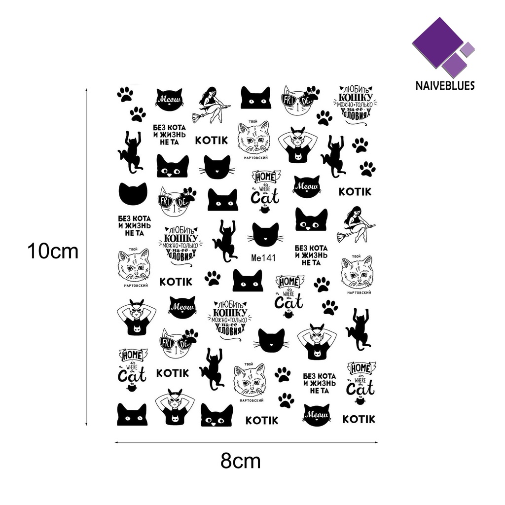 Naiveblue &gt; Stiker Kuku 10 Motif Sexy Untuk Nail Art / Manicure