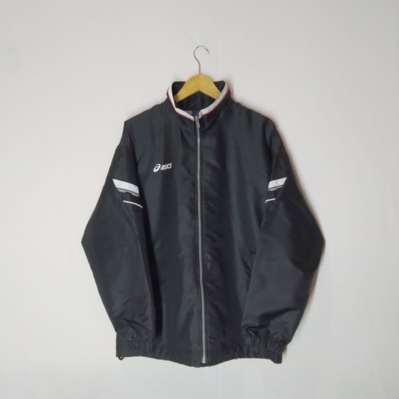 Jaket windbreaker tracktop asics second preloved