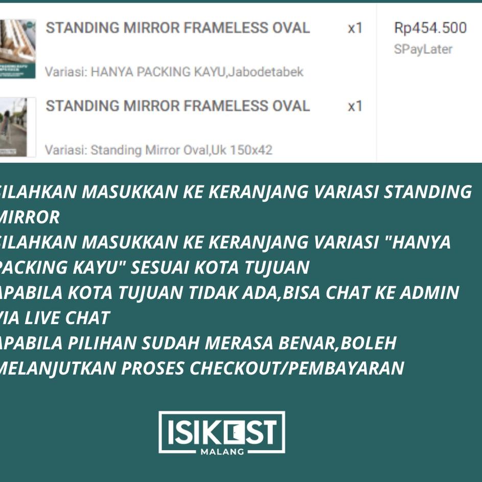 Serbuuuu.. WALL MIRROR + LED STRIP / KACA DINDING AESTHETIC / KACA FULL BODY / CERMIN
