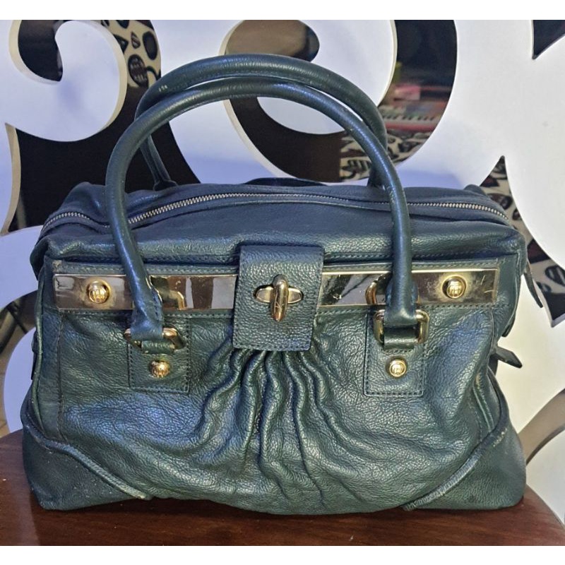 tas Preloved  / tas tote / tas Tenteng  / hijau / daks