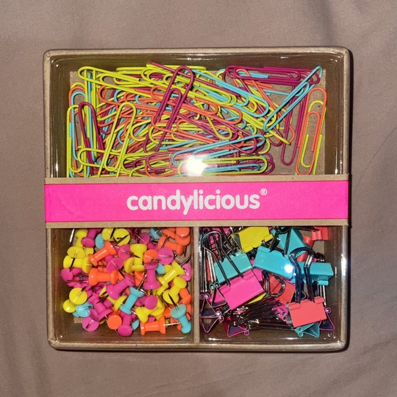 

candylicious stationery set 3 IN 1 CLIP SET