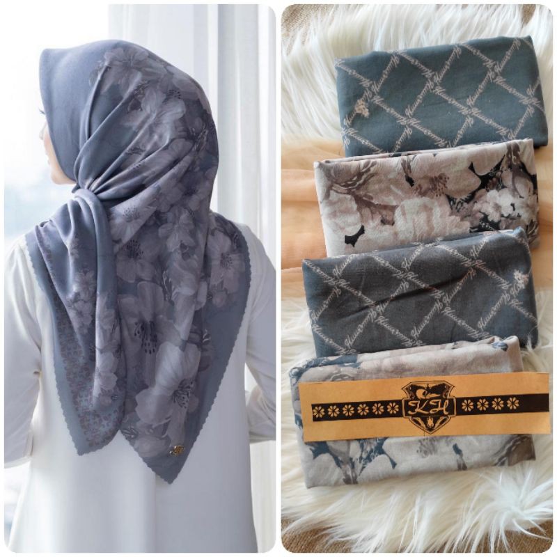 JILBAB SEGIEMPAT HL INJI DESKA SONGKET DENAY VOAL LASER CUT KH7132