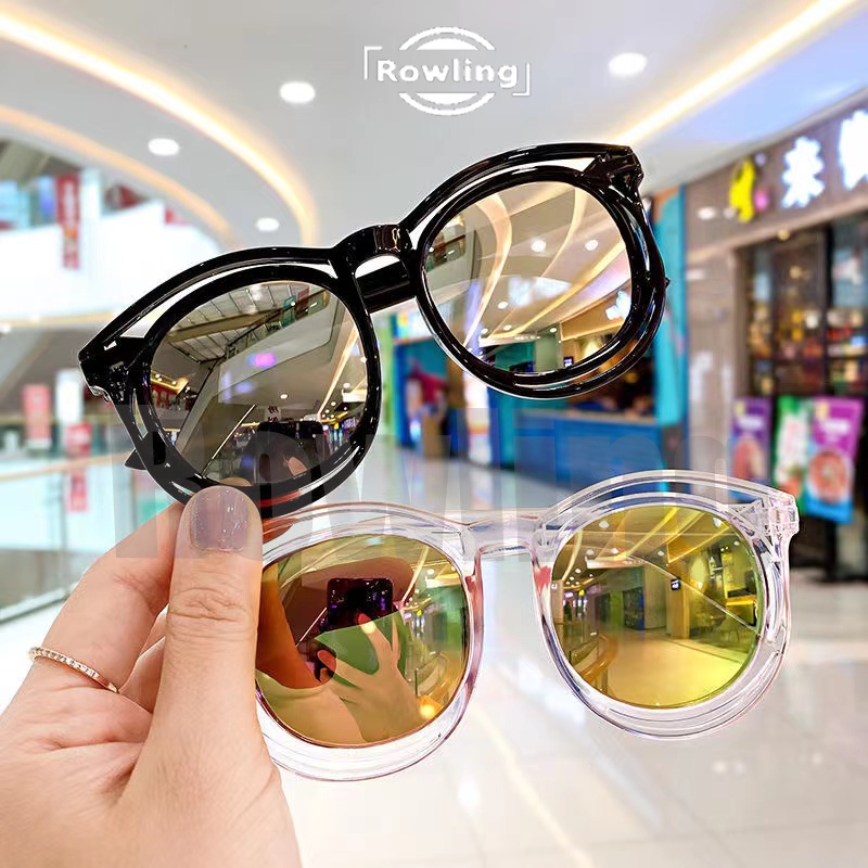 (Rowling)Kacamata Anak New Trend/Fashion Anak Terbaru Bulat New kacamata hitam High Quality Import Kacamata Fashion-5