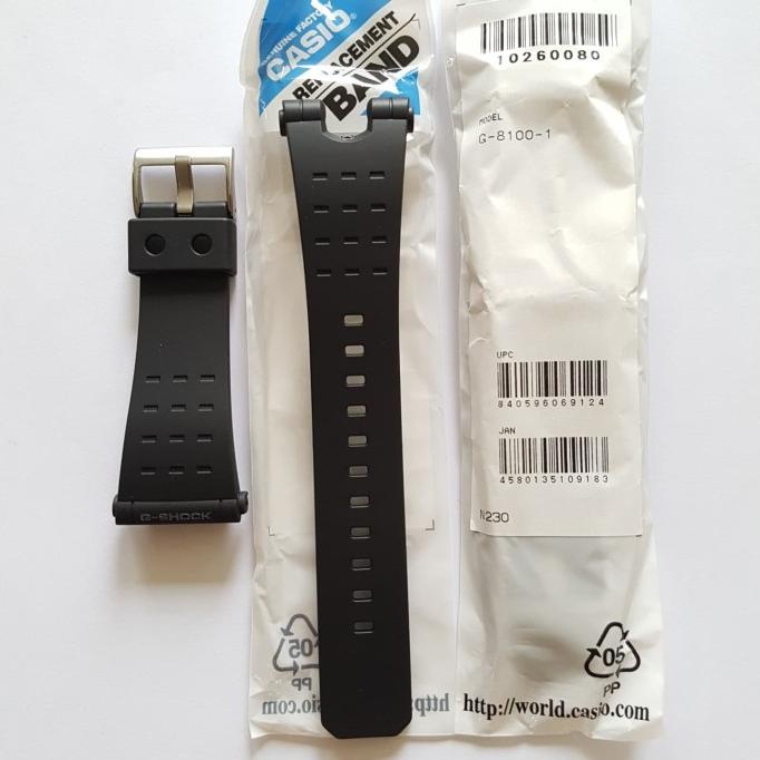 Strap G-Shock G-8100-1 / G-8100 / Casio Original Terbaru