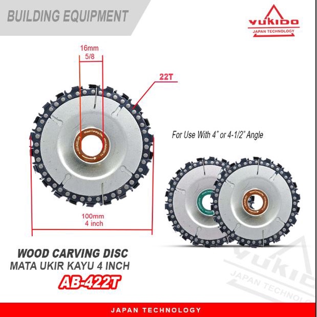 wood carving disc 4 inch 7 teeth mata gerinda rantai mata gurinda kayu chainsaw mata grenda