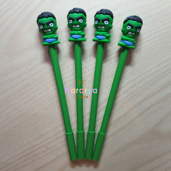 

2x Gel Pen Hulk / Gel Pen Karakter / Gel Pen Lucu / Pulpen Lucu / Alat Tulis Sekolah