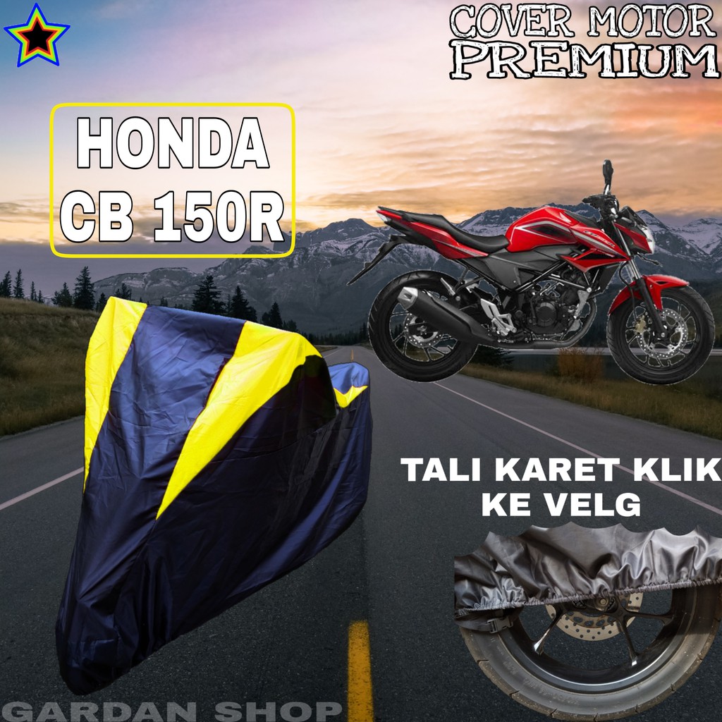 Sarung Motor HONDA CB 150R Hitam Kuning Penutup Pelindung Motor Honda Cb PREMIUM