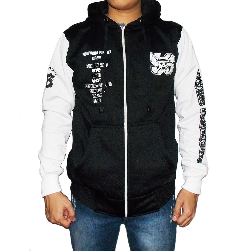 Jaket One Piece Mugiwara Pirates Crew - Sweater Hoodie Mugiwara Pirates crew - Jaket Mugiwara