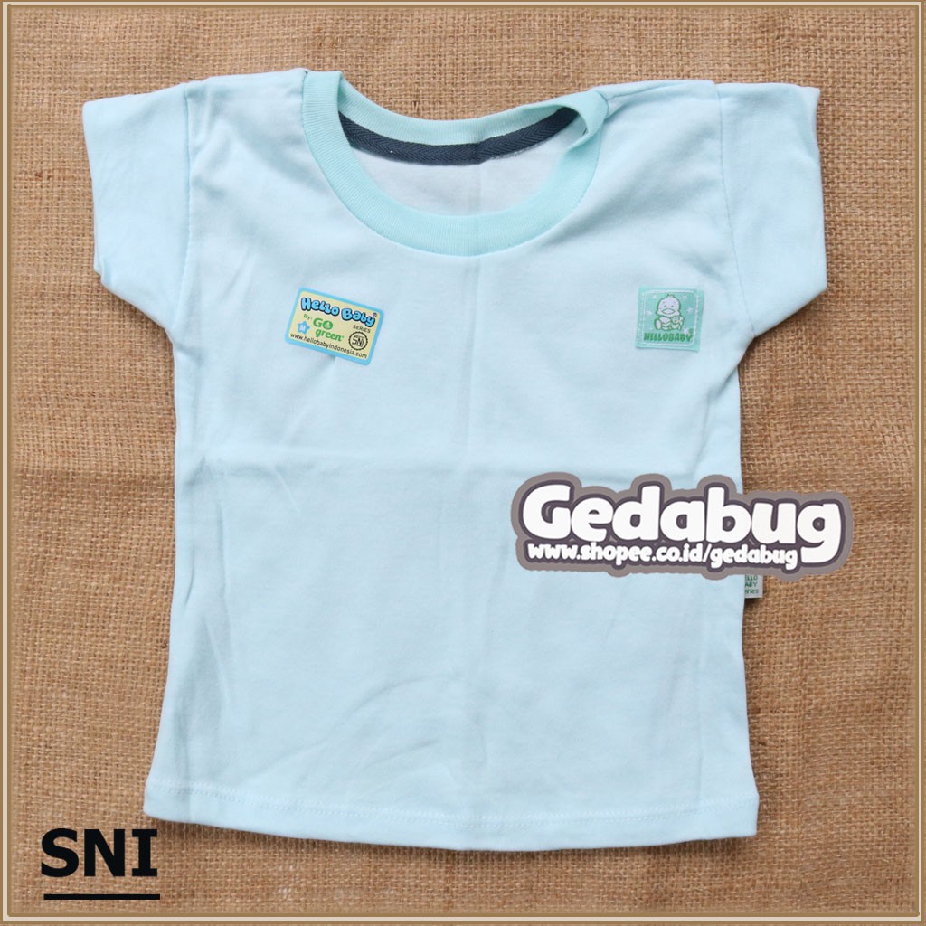 Kaos Bayi dan anak Polos halus standar SNI HELLO BABY POLOS | Kaos oblong bayi dan anak Pakaian bayi