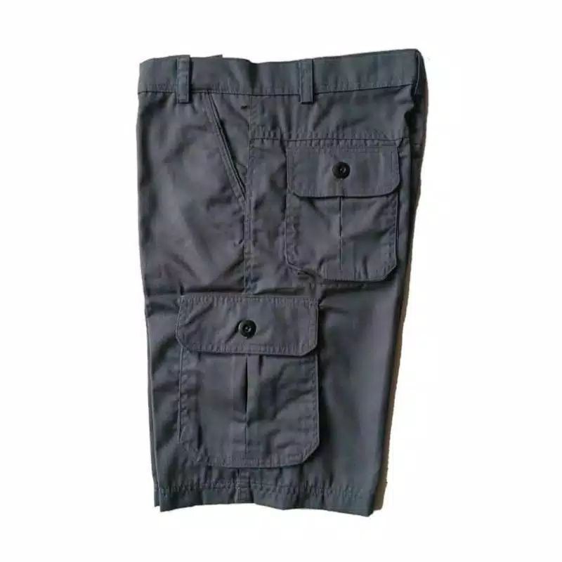 CELANA CARGO PENDEK SIZE 27-38 HITAM MOCA GREY CREAM