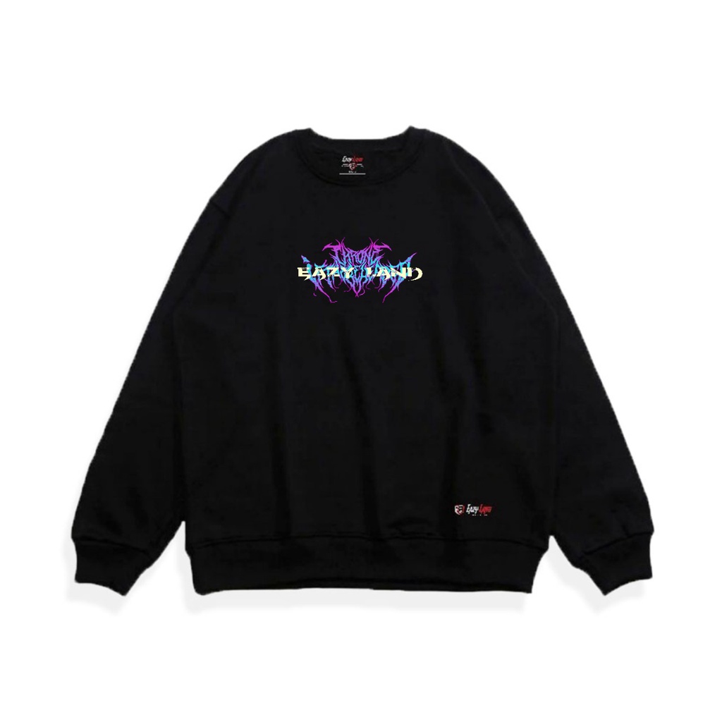 Sweater Pria Eazy Land ANCE STUDIOS Beludru Panas Musim Gugur Berkerudung Dingin Remaja Versi Korea Tren Sweater Crewneck Pria Wanita Premium Distro