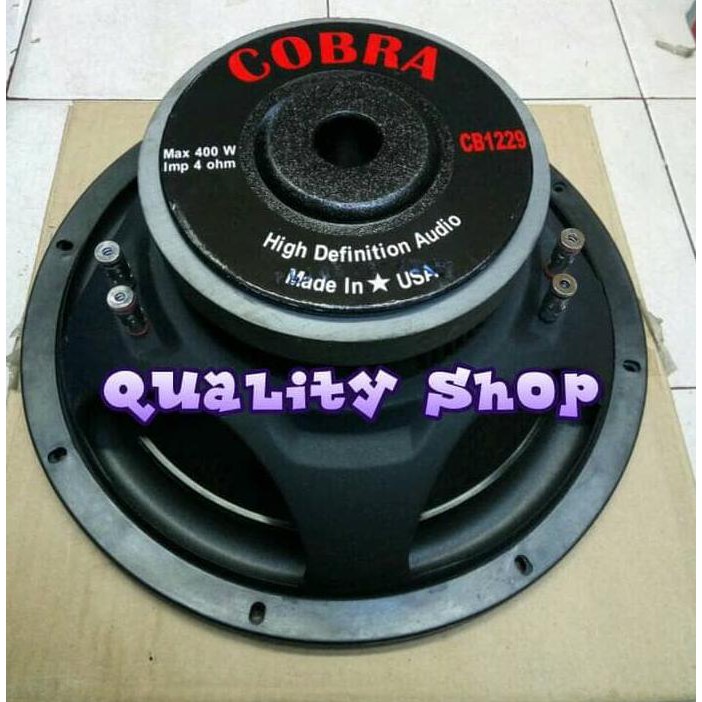 SUBWOOFER 12 inch cobra 400 watt made in usa 4-8 ohm | Speaker Mobil