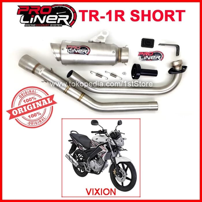 Ready - Proliner Tr1 Short Vixion Knalpot Yamaha V-Ixion Pro Liner Original