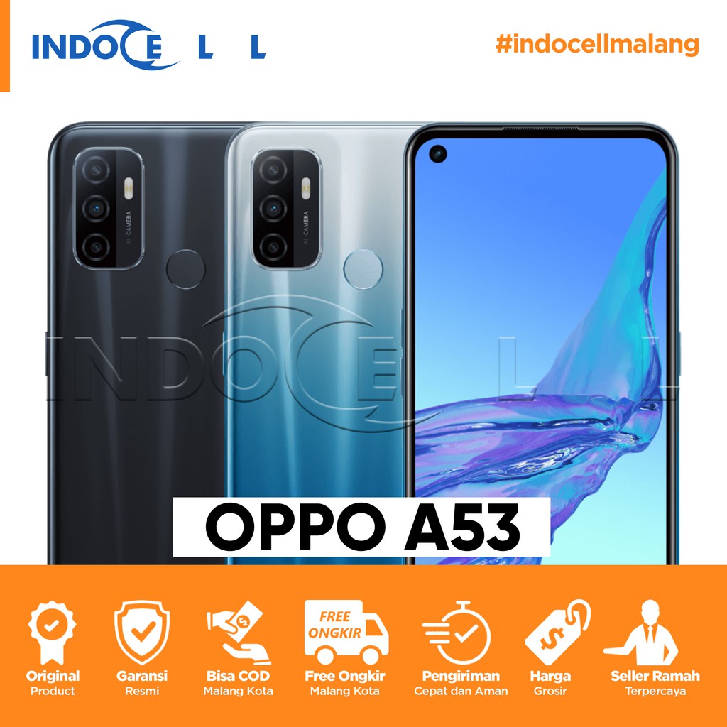 Free Asuransi Pengiriman Oppo Cph2127 A53 4 64gb Black Garansi Resmi 1 Tahun Indonesia