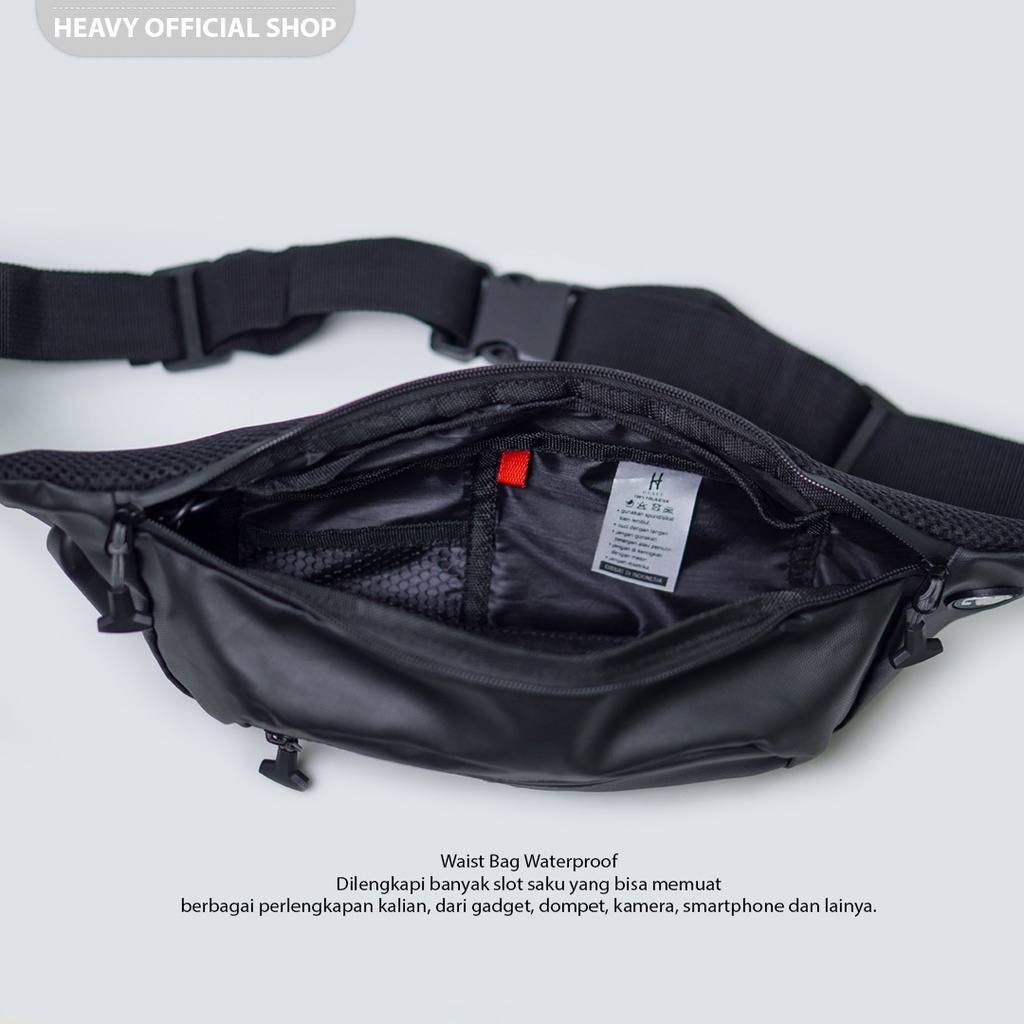 HEAVY WAISTBAG WATERPROOF | Tas Pria Casual | Tas Pinggang Obelix