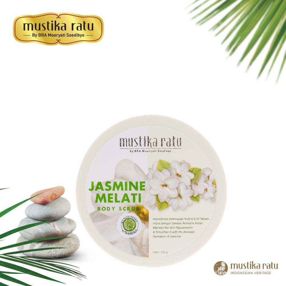 mustika ratu jasmine body scrub 200gr tubuh lulur
