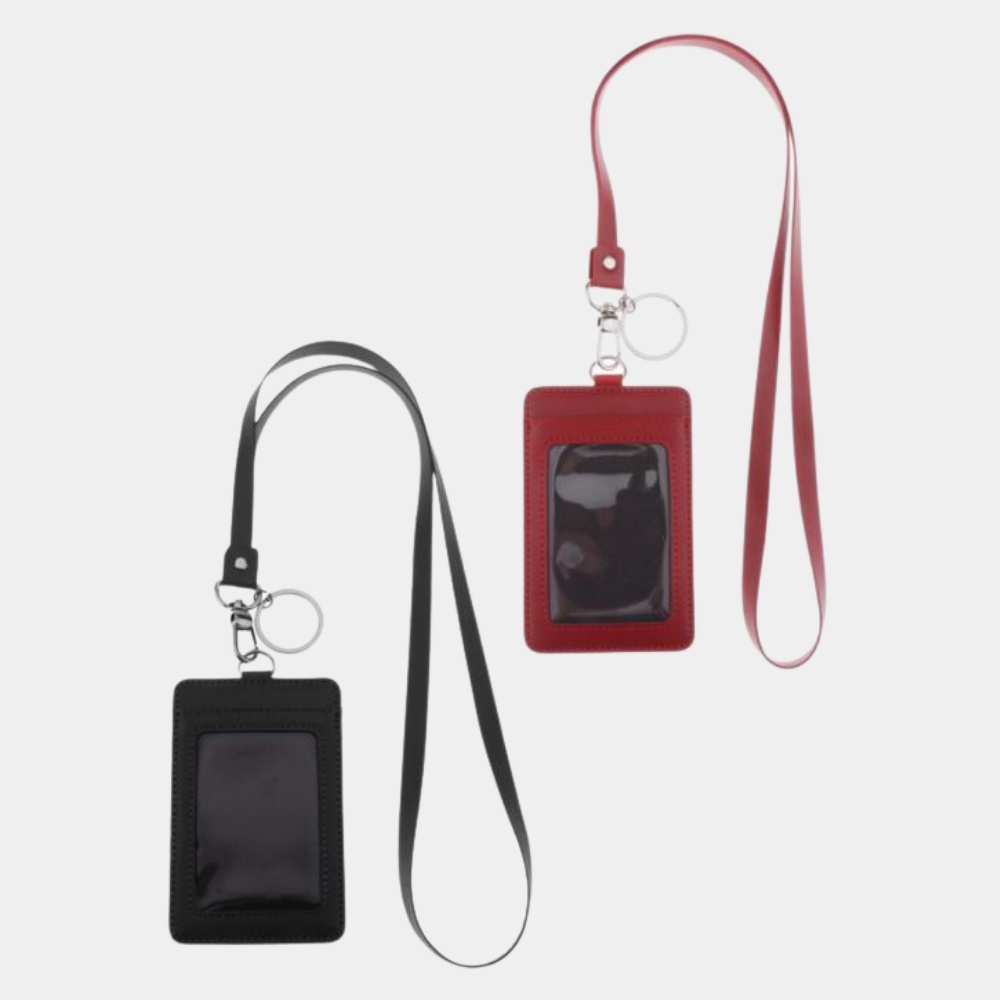 

GUDANG TAS - Cracha Id Card - Card Holder Name Tag Kulit