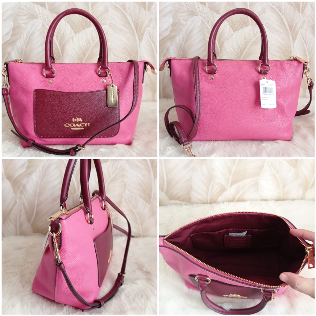 Tas Coach Emma Mini Biclaire Pink Ruby Multi New Original