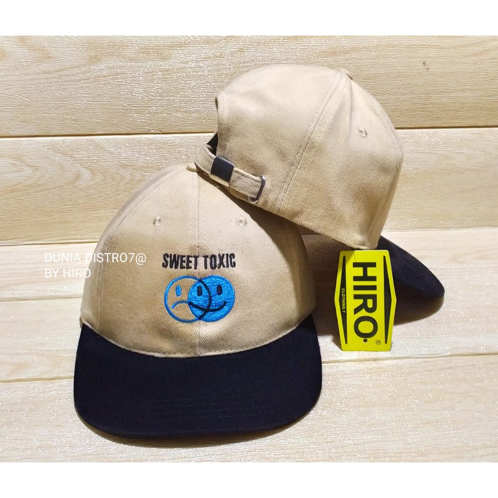 [COD]Topi Snapback Bordir SMILE TOXIN Original New Model/Topi Keren/Topi Distro Terlaris