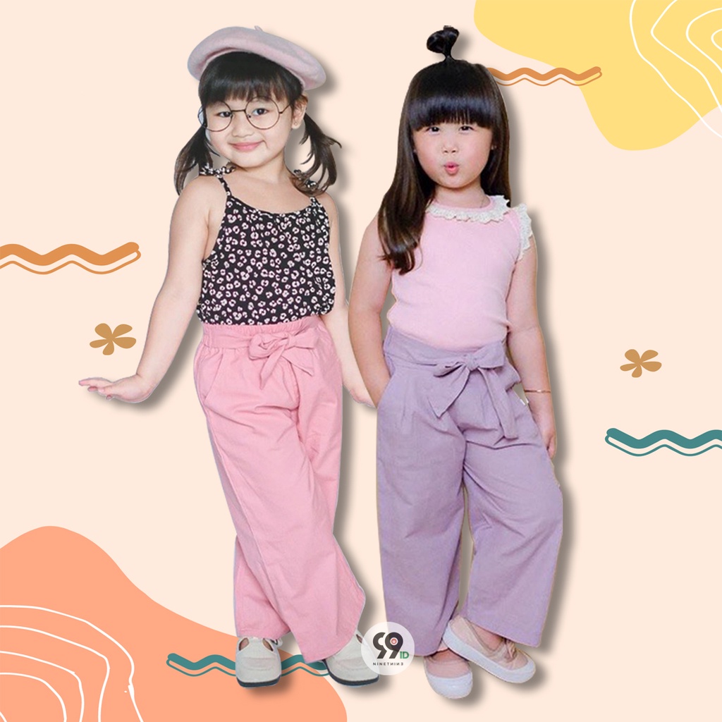 Celana kulot anak 1-5 th terlaris !!! bahan WOLFIS KULOT RIBON 99 ID PANTS ANAK