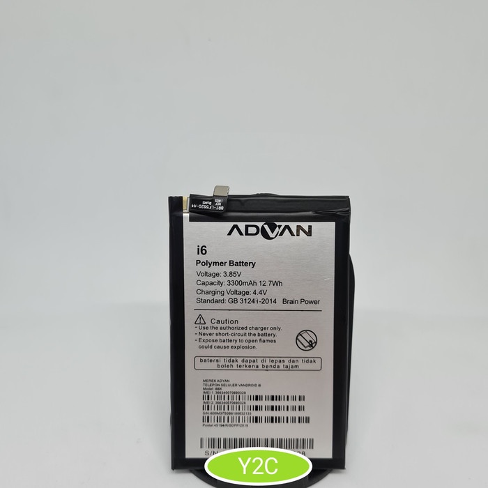 BATERAI ORIGINAL OEM ADVAN I6 SOCKET / BATRE / BATRAI / BATERE / BATU / BATREI