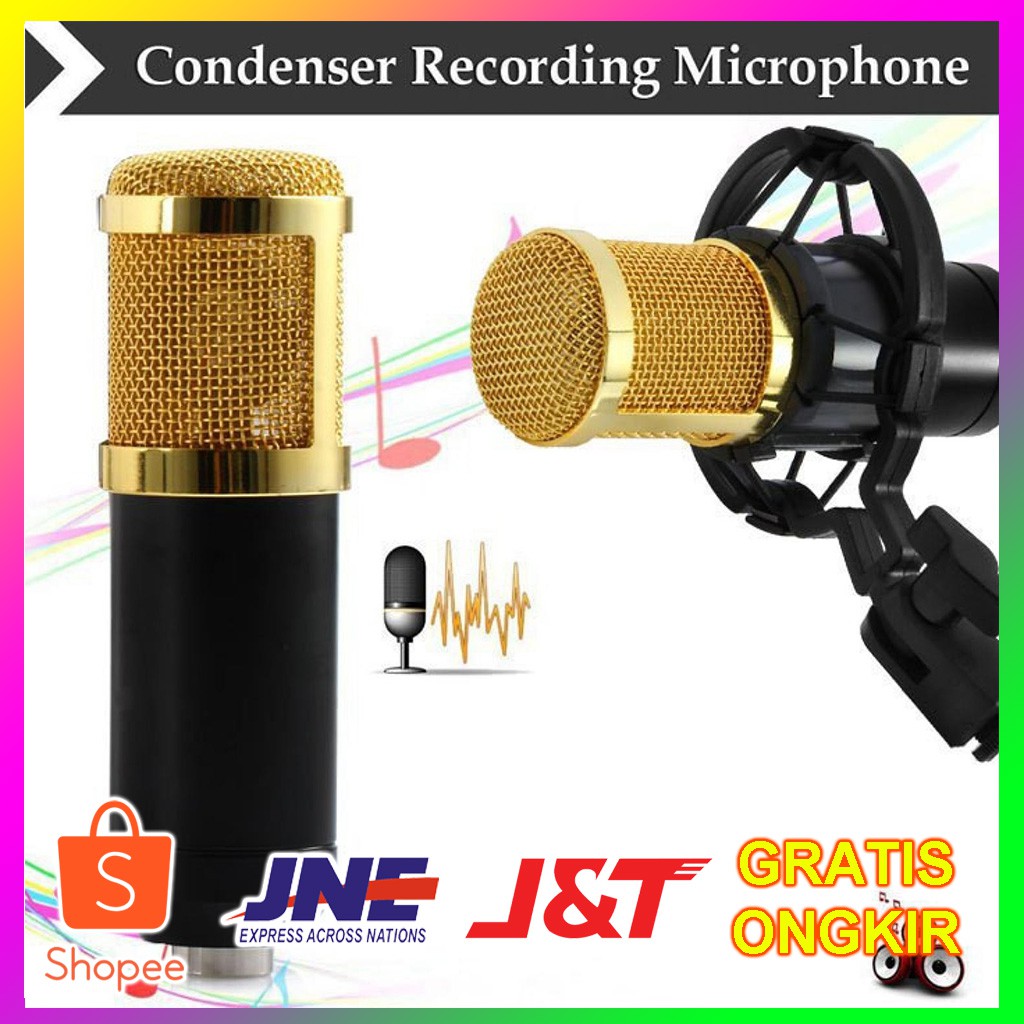 TAFFWARE BM800 | MIC CONDENSER BM 800 | MIC CONDENSER BM800 | MIC STUDIO | MIKROPON TAFFWARE BM 800