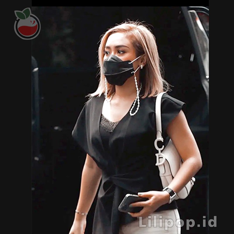 Kalung Strap Masker Tali Masker Kalung Mask Chain Rantai Mutiara Konektor Korea Kekinian