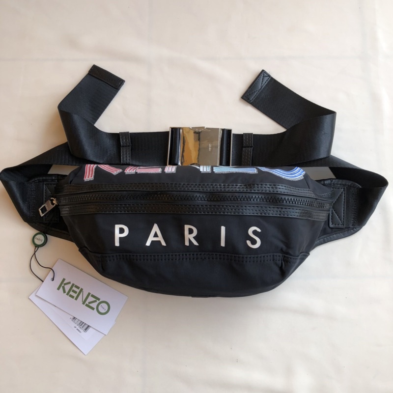 KENZ0 WAISTBAG LOGO BUMBAG PARIS MULTI PINK