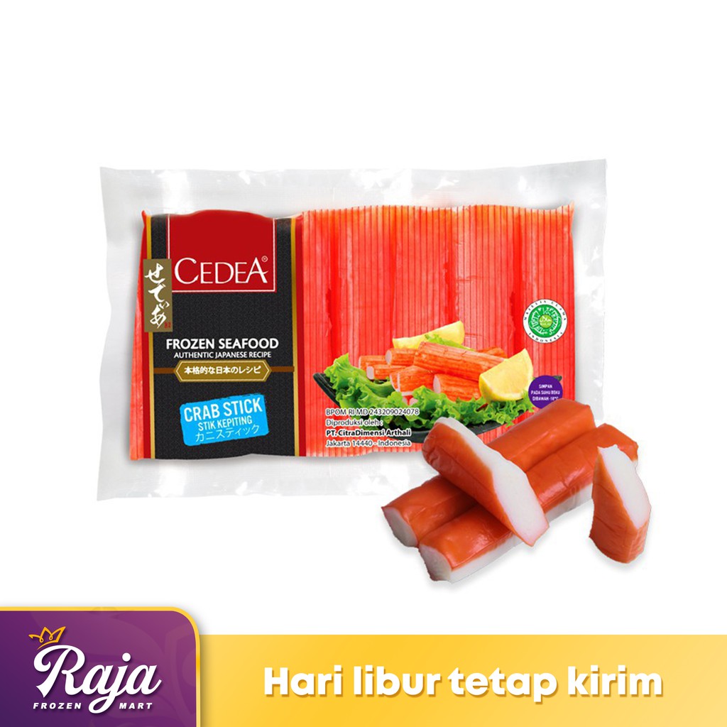 

Cedea Crab stick 250gr / Crab Stick / Frozen Food / Kentang Beku / Makanan Beku
