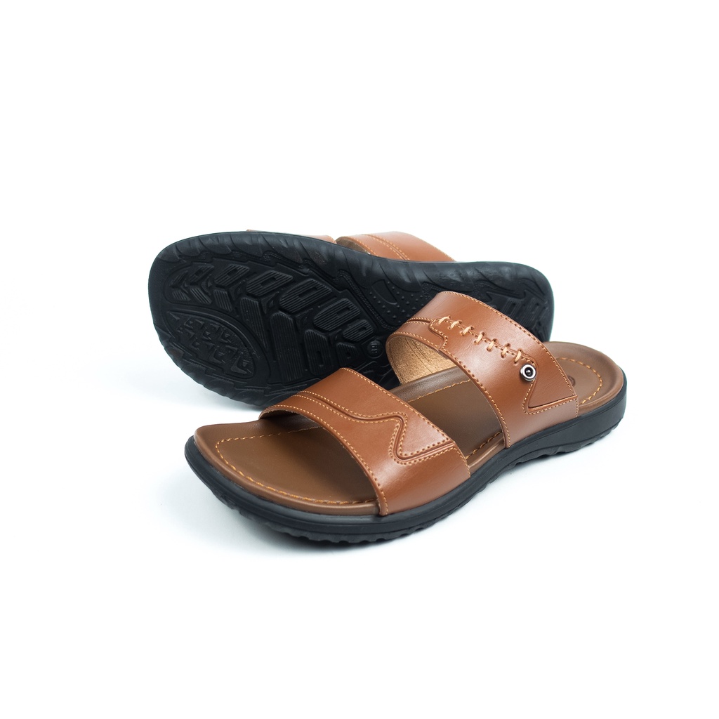 Sandal Kulit Pria Dewasa Original Model Terbaru Mamojo Store BR 03