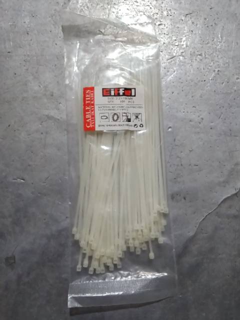 Nylon Cable Tie 2,2x150mm PUTIH Kabel Ties Isi 100Pcs Kabel Tie Kabel Tis