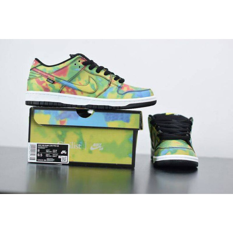 SEPATU CIVILIST X NIKE DUNK LOW PRO SB QS THERMOGRAPHY BLACK
