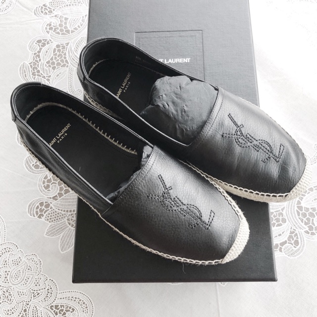 Ysl espadrilles grained black