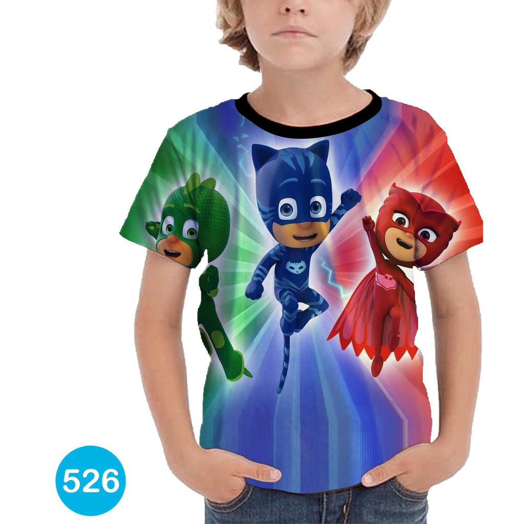 Baju PJ Masks CatBoy Baju Anak 3D Kartun Animasi #COWO-526