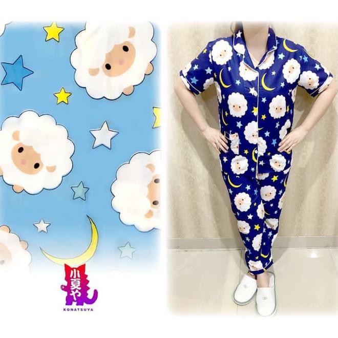 Piyama Wanita Dewasa Import Cp Domba Goodnight Katun Baju Tidur Murah -