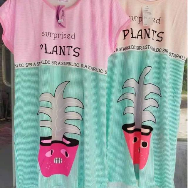 Daster kaos  import  bahan  spandek motif random Shopee 