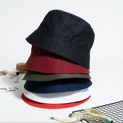 U0045 Topi Bucket Polos Bolak Balik (Bucket Hat)