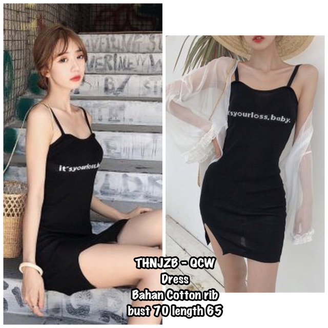 THNJZB DRESS HITAM DRESS KETAT MINI DRESS SEKSI DRESS PANTAI BLACK DRESS