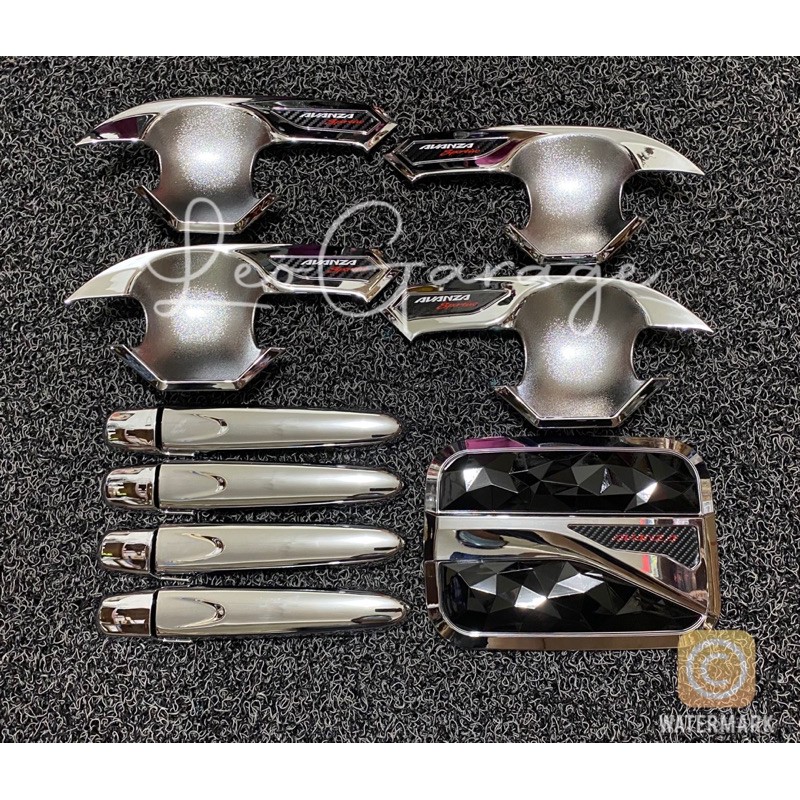 ALL NEW AVANZA 2012 2014 2016 2018 2019 2020 2021 PAKET MANGKOK OUTER HANDLE TANK COVER CHROME SILVE