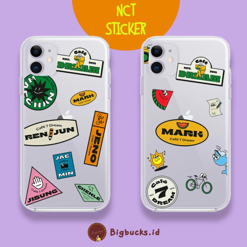 [CEK DESKRIPSI] NCT cafe stickers case | korean idol case for Vivo, Xiaomi, Oppo, Iphone, Samsung