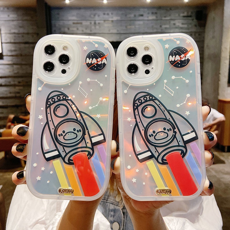 Case Desain Print Rocket Constallation Untuk IPhone 12 13 11 Pro Max X Xs Max Xr Erfd