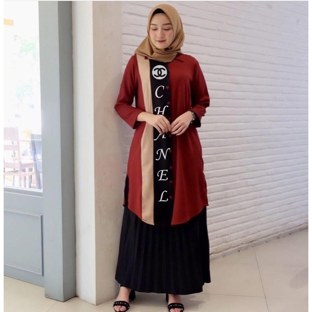 [HNFK] Tunik Import / Baju Muslim Wanita / Atasan Tunik / Tunik Dewasa