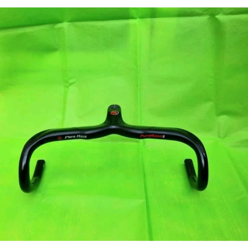 Puraraza Dropbar Carbon Integrated Stem Stang Handlebar Drop bar Sepeda Roadbike