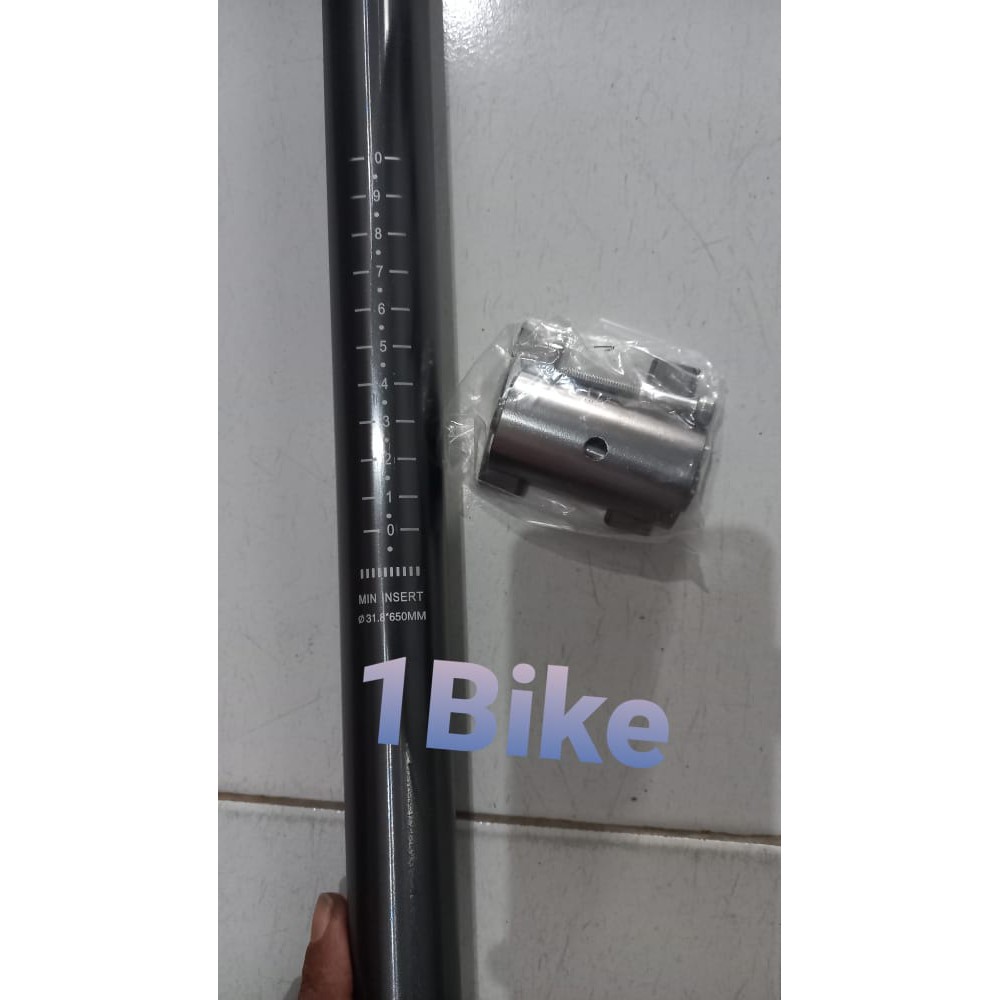 Seatpost 31.8 x 650 RAZE Tiang Sadel CNC Alumunium Alloy 31.8x650 mm