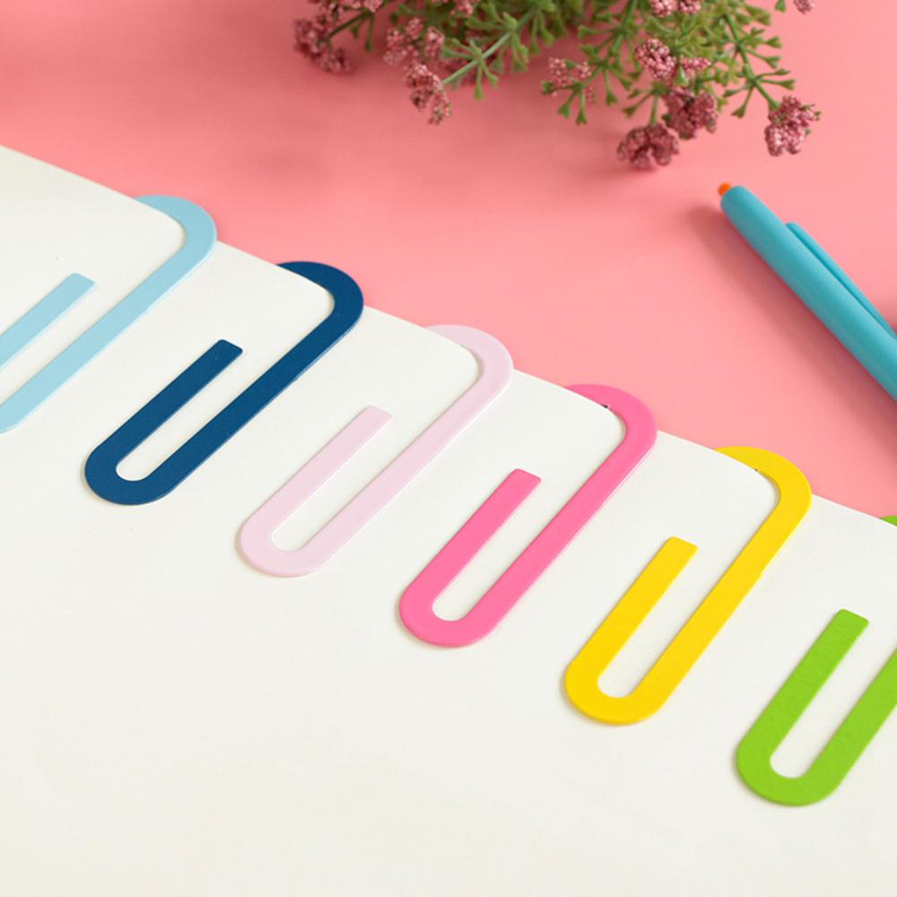 Klip Kertas Agustina Portable Lucu Paper Clip Alat Tulis Besar Clip Bookmark