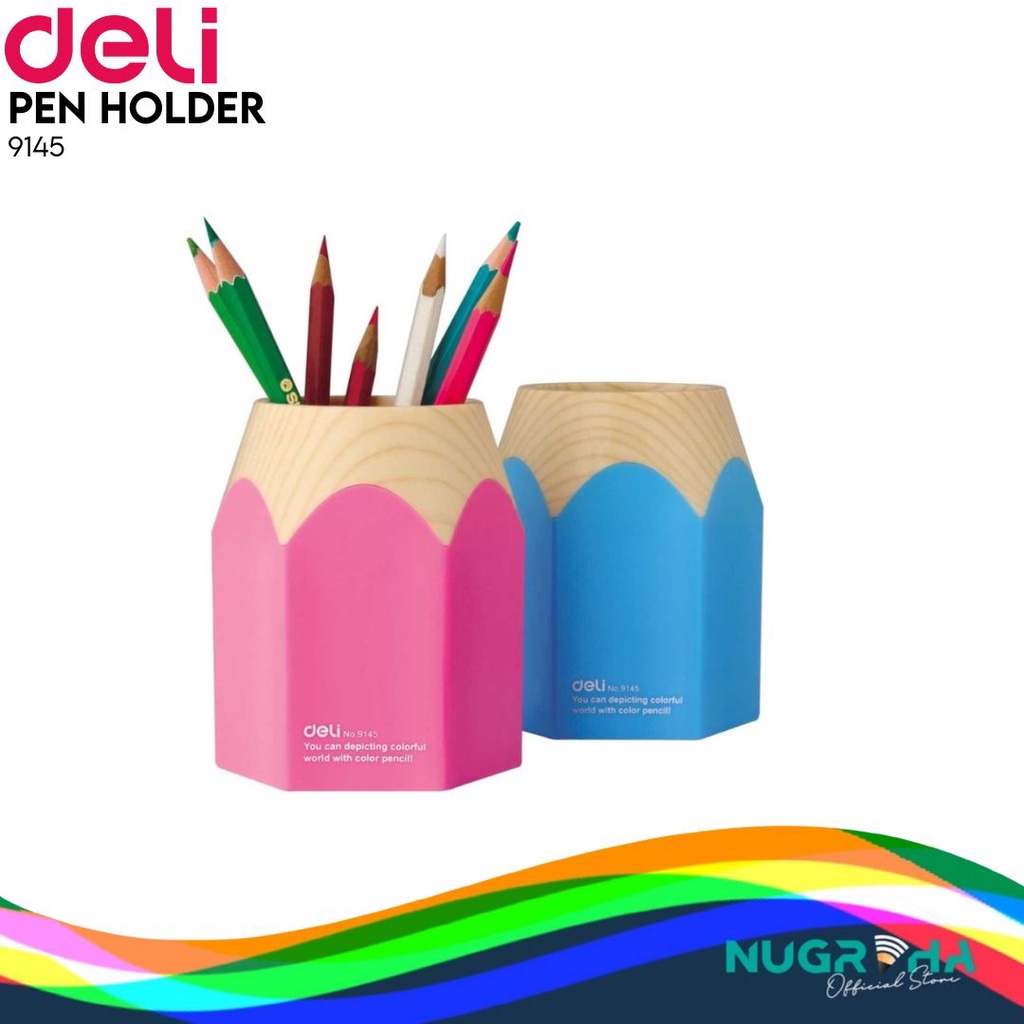 

Deli Pen Stand Bulat / Desk Pen Tempat Alat Tulis 9145