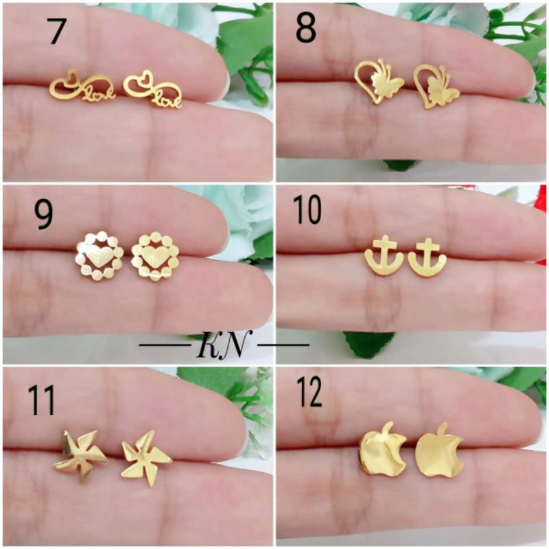 Titanium anting motif lucu LL17052201