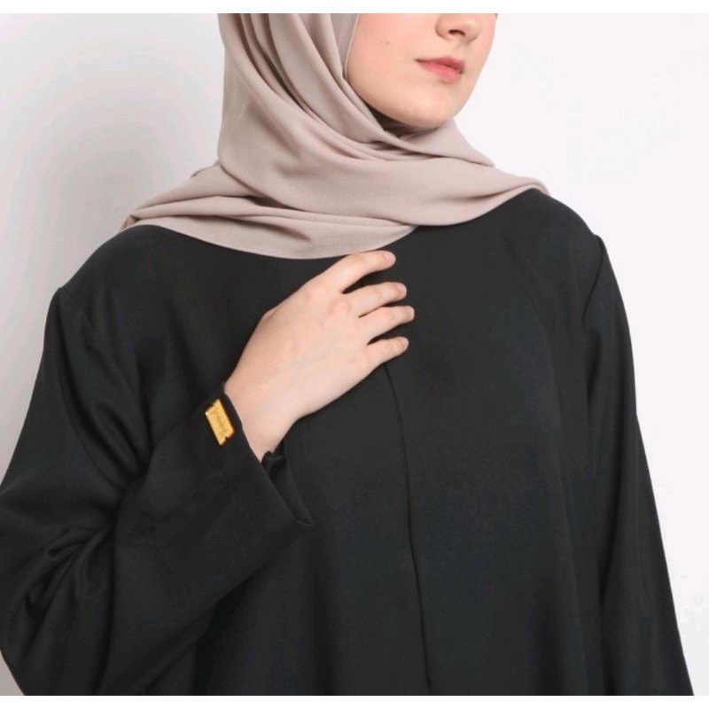 Gamis Abaya Turkey Polos Hitam Wanita Busui Simpel Terbaru Cantik