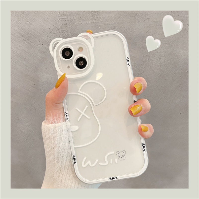 Soft Case Pelindung Transparan Untuk iPhone 13 12 11 Pro Max X Xr Xs Max SE 2020 8 7 6 6s Plus