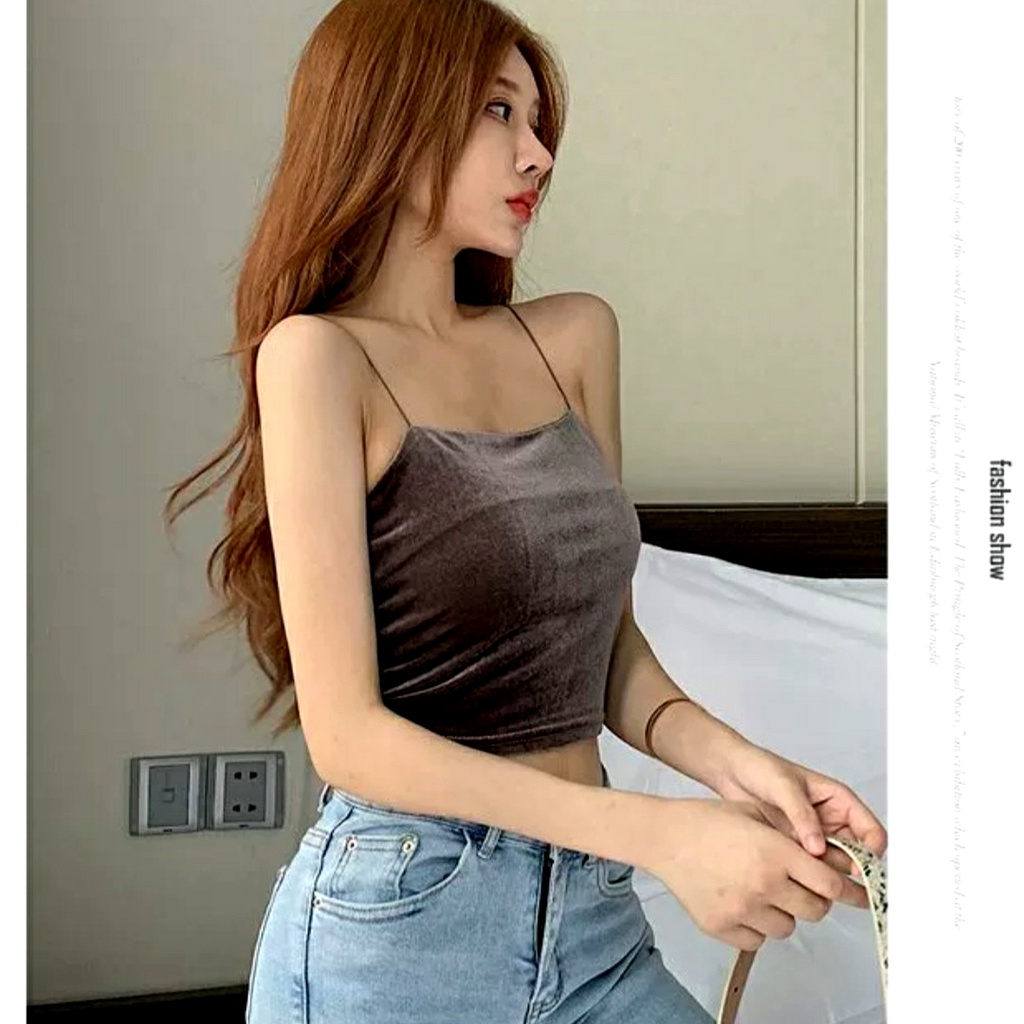 Tanktop Korean Velvet / Korean Tanktop / 2366